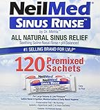 NeilMed Sinus Rinse All Natural Relief Premixed Refill Packets (1 Pack of 100)