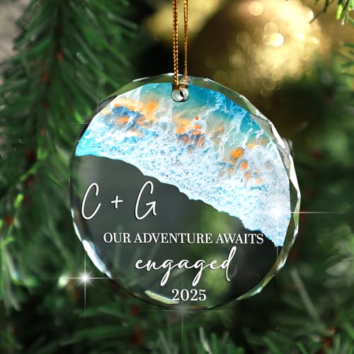 Giantbighands Personalized Our Adventure Awaits Engaged Ornament 2025 – Just ...