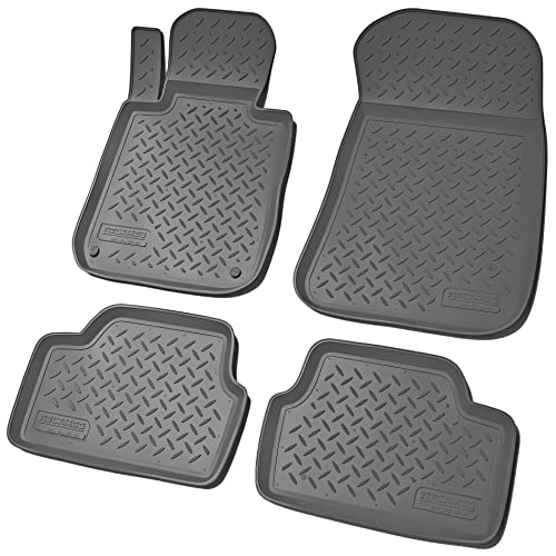Recambo 3D Gummi Fußmatten kompatibel für BMW 1er | Typ E81 E82 E87 E88 | Auto Gummimatten |...