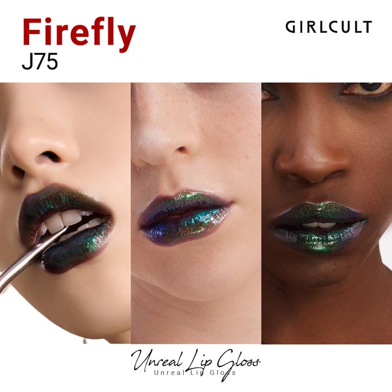 GIRLCULT Glass Shine Lip Gloss – Non-Sticky Hydrating Lip Stain with High-Shine Glossy Finish, Long-Lasting Lightweight Formula, Moisturizing & Comfortable Wear for Plump Lips (J75) - Image 2