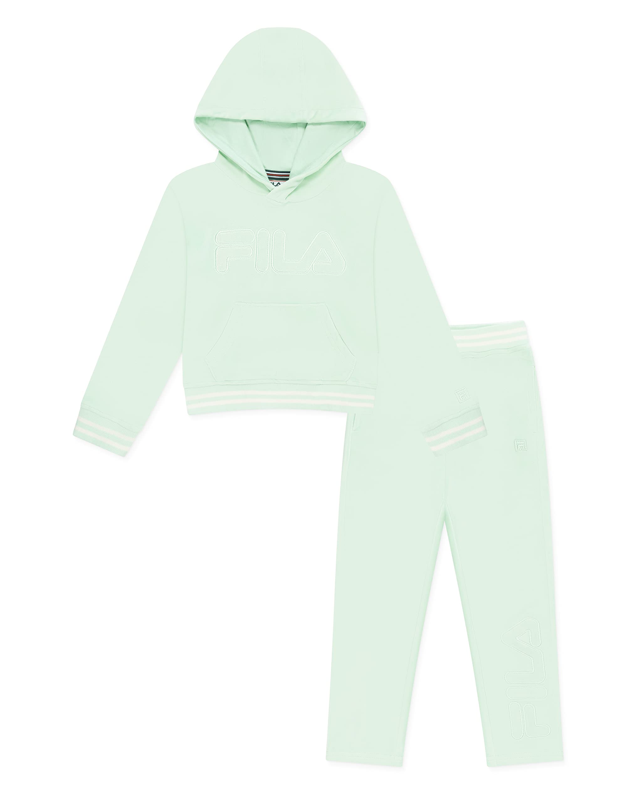 Fila Toddler Girls 2 Piece Hoodie Sweater and Jogger Sweatpant Set Baby Clothing