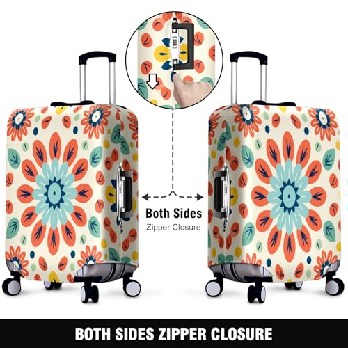 Mandala Pattern Luggage Cover Suitcase Protector Travel Luggage Cover Carry on Luggage Cover Washable Baggage Covers for Suitcase Fit 30-32 Inch Luggage2