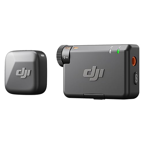 DJI Mic Mini (1 TX + 1 RX), Wireless Lavalier Microphone for iPhone/Camera/Android, Ultralight, Detail-Rich Audio, Noise Cancelling, Automatic Limiting, Vlog, Streaming, 400m Transmission - Mic Mini (1 TX + 1 RX) - Single
