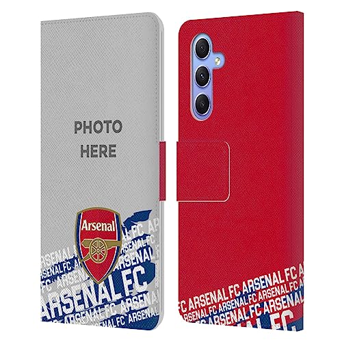 Coque Samsung Galaxy A34 5G Arsenal FC personnalisable étui cuir portefeuille