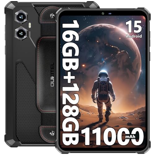 OUKITEL RT3 Plus Outdoor Tablet Android 15, 11000mAh Akku, 16GB+128GB/1TB Robust Tablet PC, 8.0 Zoll, Octa-Core, 16MP+8MP Kamera IP68/IP69K Wasserdicht, Dual SIM 4G/2.4G/5G WiFi/GPS/NFC/AI Gemini OUKITEL RT3 Plus Outdoor Tablet Android 15, 11000mAh Akku, 16GB+128GB/1TB Robust Tablet PC, 8.0 Zoll, Octa-Core, 16MP+8MP Kamera IP68/IP69K Wasserdicht, Dual SIM 4G/2.4G/5G WiFi/GPS/NFC/AI Gemini