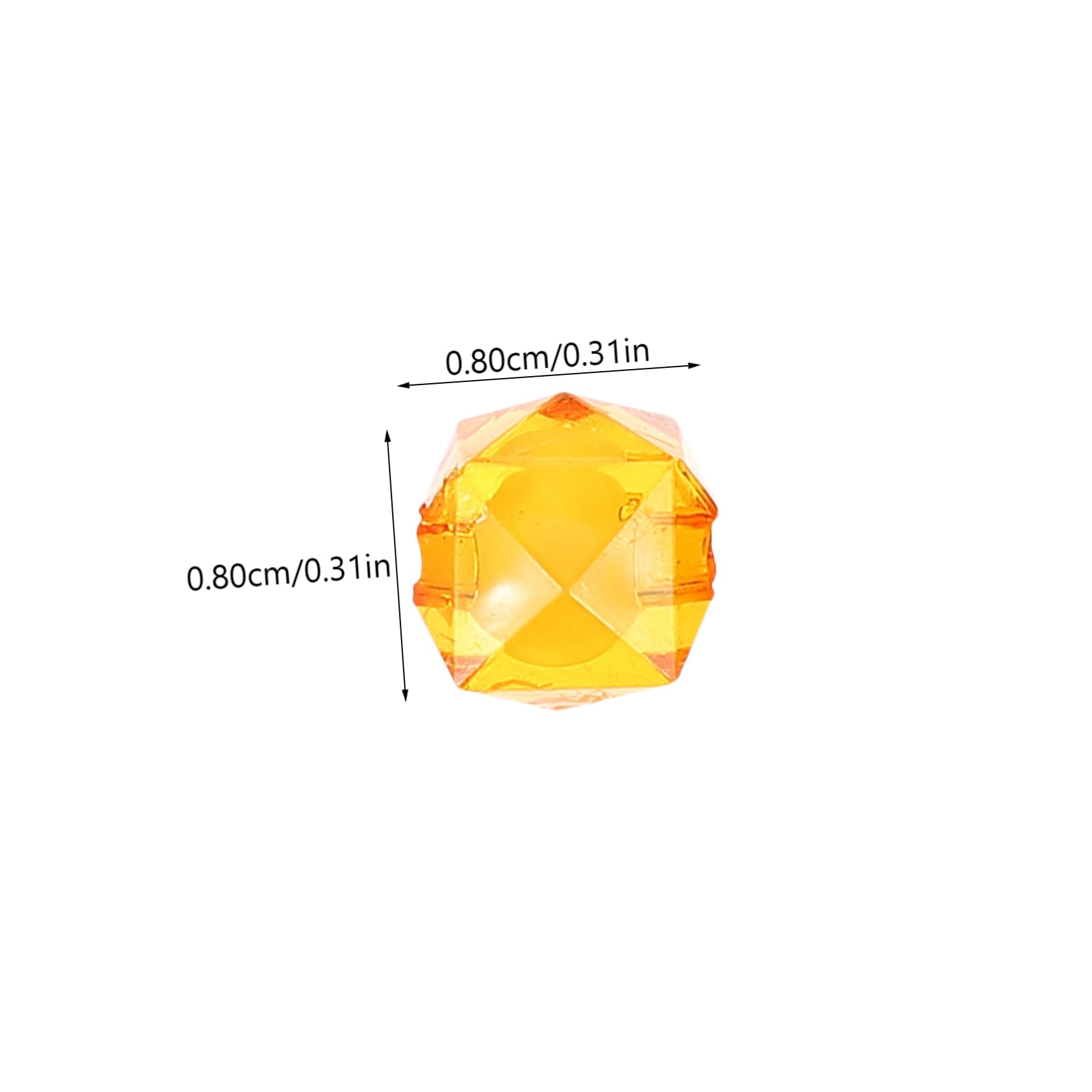 NUOBESTY 8mm Acryl Abstandsperlen Geometrische Form mit Loch zum Auffädeln für Armbänder und Halsketten Zufällige Farbe
