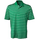 adidas Golf Men's Puremotion 2 Color Stripe Jersey Polo, Amazon/White, XX-Large