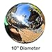 Lily's Home Gazing Globe Mirror Ball in Silver Stainless Steel - 10 Inch