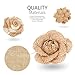 LEOBRO 24PCS Burlap Flowers, 8 Styles Natural Handmade Rustic Rose Flower Bowknot with Faux Pearls for DIY Craft Bouquets Home Wedding Christmas Party Decoration