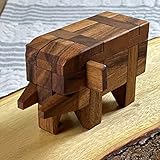 Elephant Kumiki Large - 3D Brain Teaser Wooden Puzzle