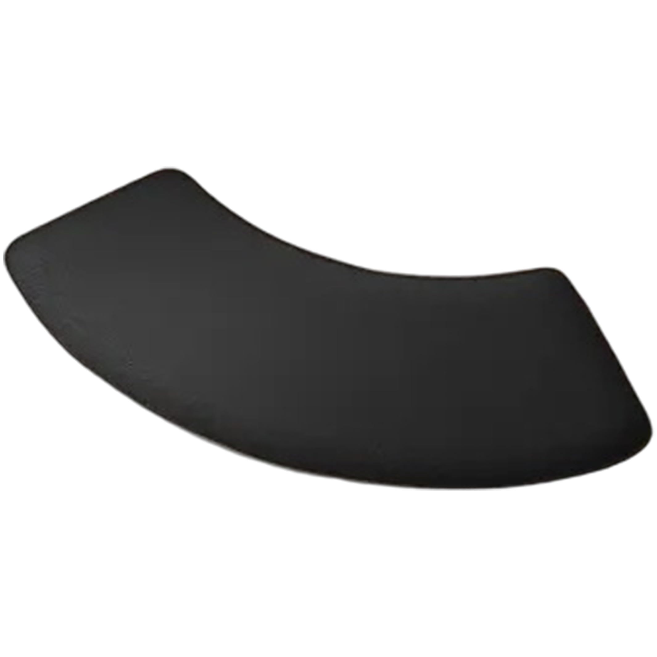 Monetais Corner Rug, Curved Bath Mat Fast Absorbent Non-slip Diatomite Mat for Rv Home Hotel Bathroom, Black, 16x24inch Curved Bath