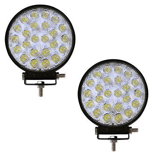 Barra de iluminación con focos LEDs para vehículos SUV coche, camión, remolque, todoterreno, remolcador, barco, de Yunt CREE (72u00a0W, 12V-24V)