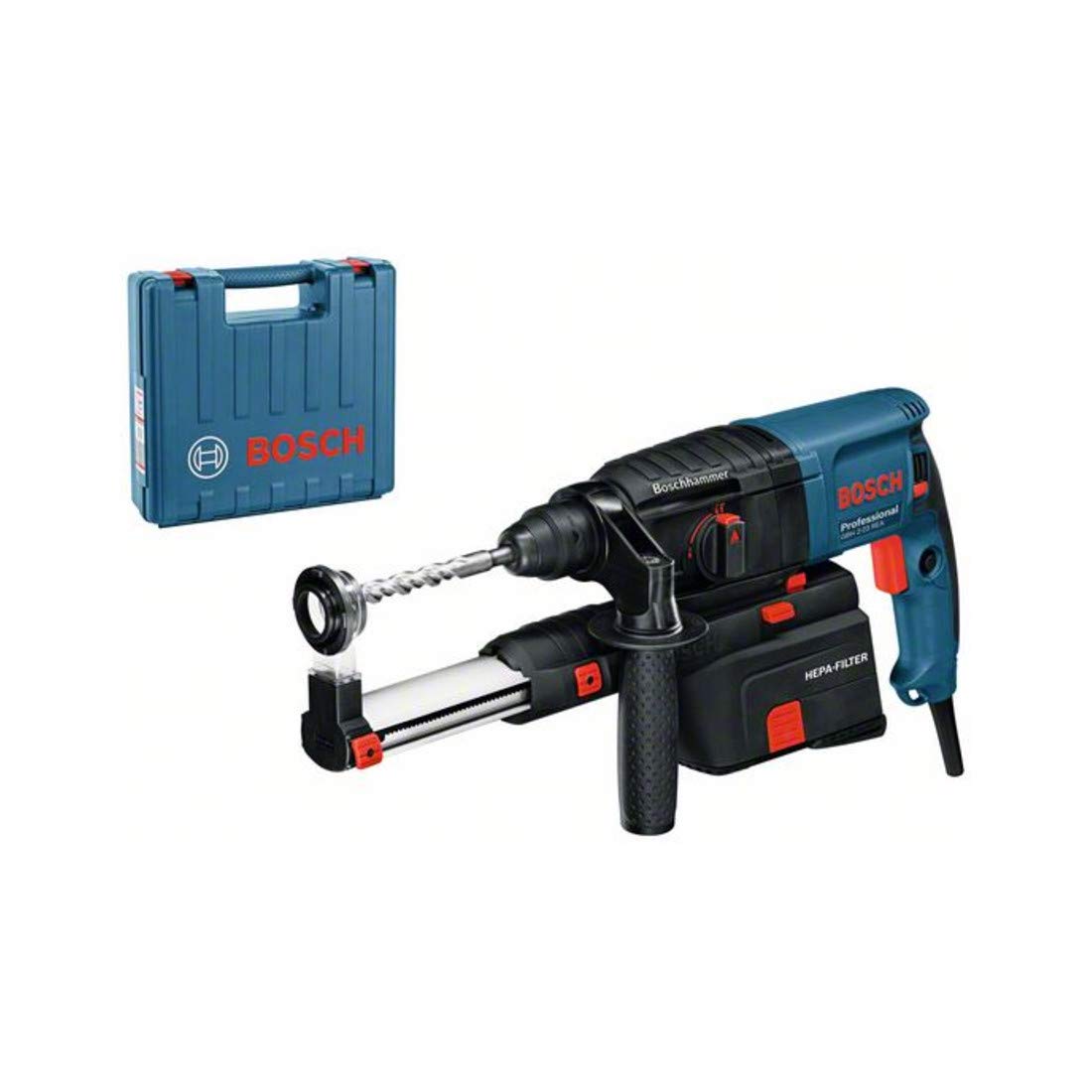 Bosch Professional Gbh 2-23 Rea Martello Perforatore Con Aspirazione Integrata, Sds-Plus, 710, Blu, 2.6 X Cm X 17.7 X Cm X 5.2