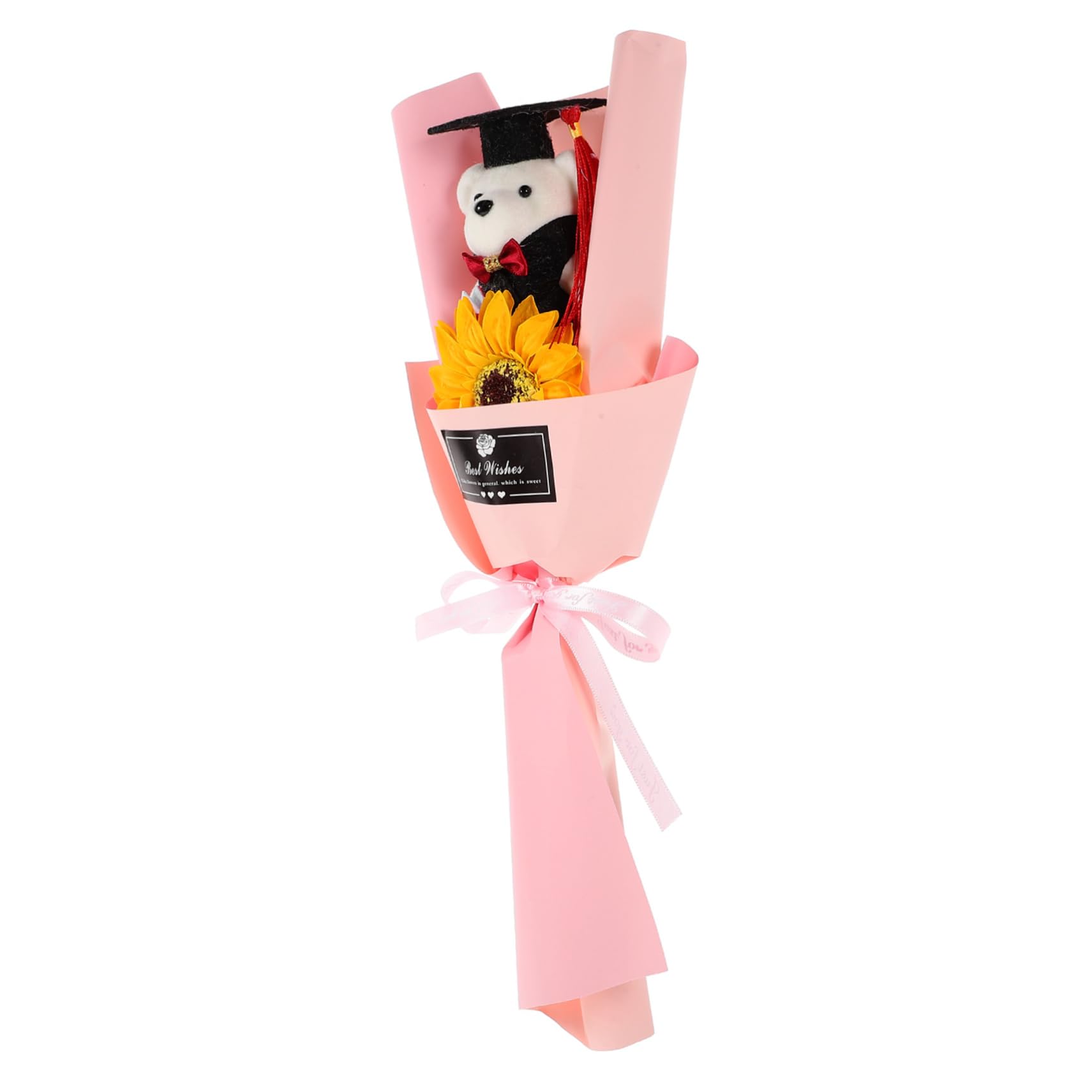 AmosfunBear Doll Banquet Graduation Bouquet Graduation Party Favors Graduation Bear Bouquet Graduation Ornament Graduates Accessories Grad Presents Banquet Graduation Season Chic