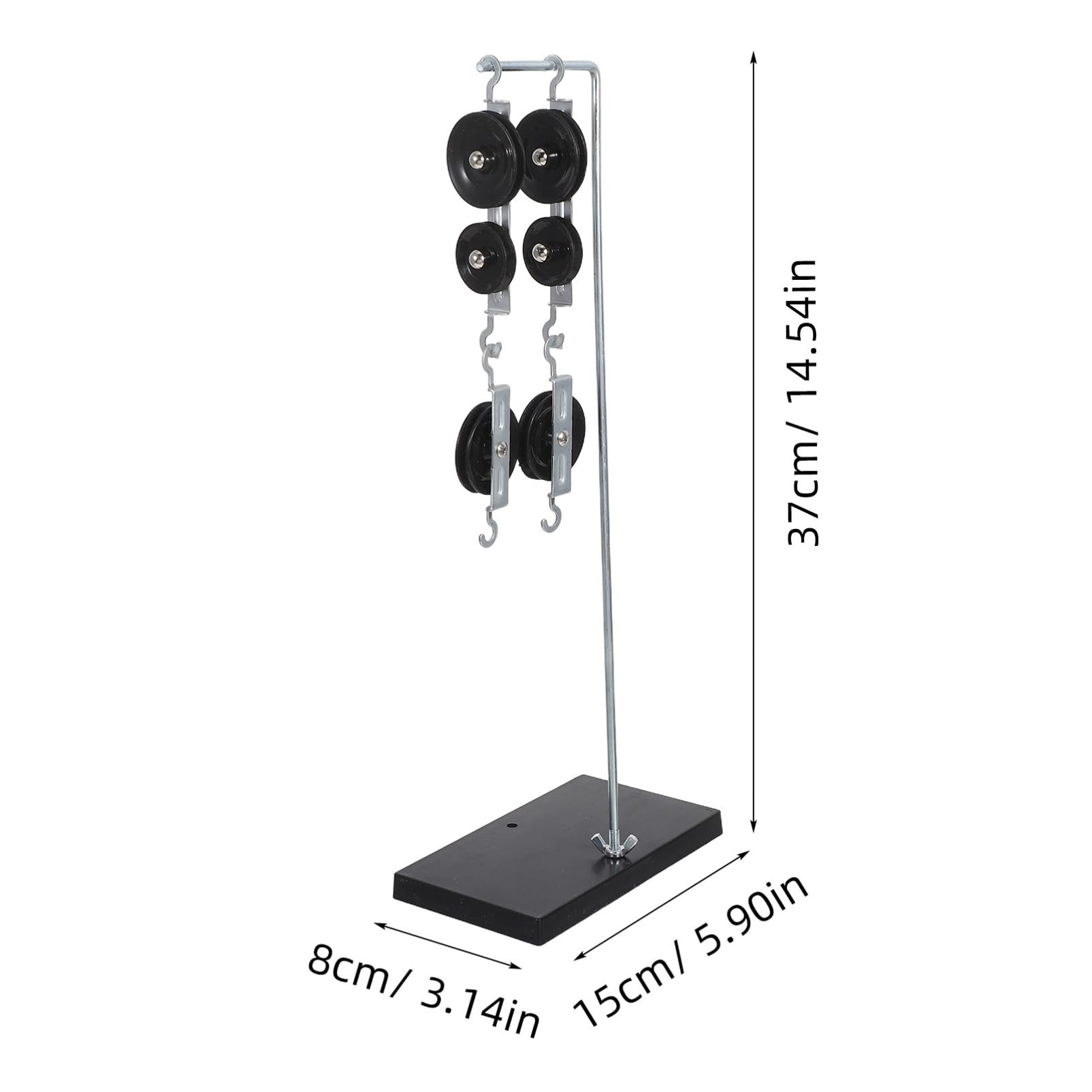 PRETYZOOM 5 Set Blocchi Pulegge con Base Zincata per Esperimenti Kit Scuola Media per Pulegge Piccoli Blocchi per Laboratori Scientifici