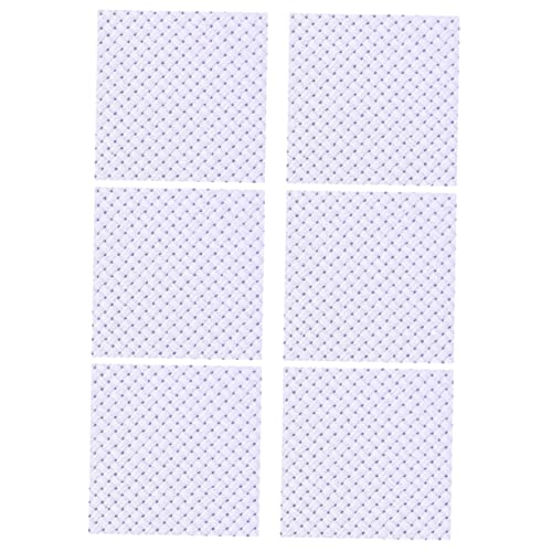 Tofficu 6pc Embroidery Fabric Squares Cross-Stitch Cloth DIY Kit for Beginners Black Cloth Embroidery Set Bulk Material