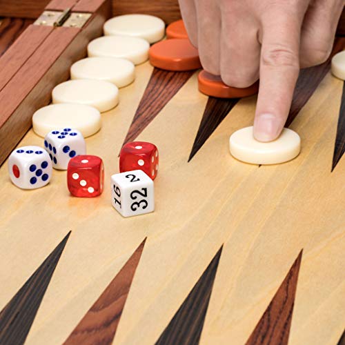 Juego de Mesa Backgammon Knoll en Madera 19 Pulgadas miniatura 4