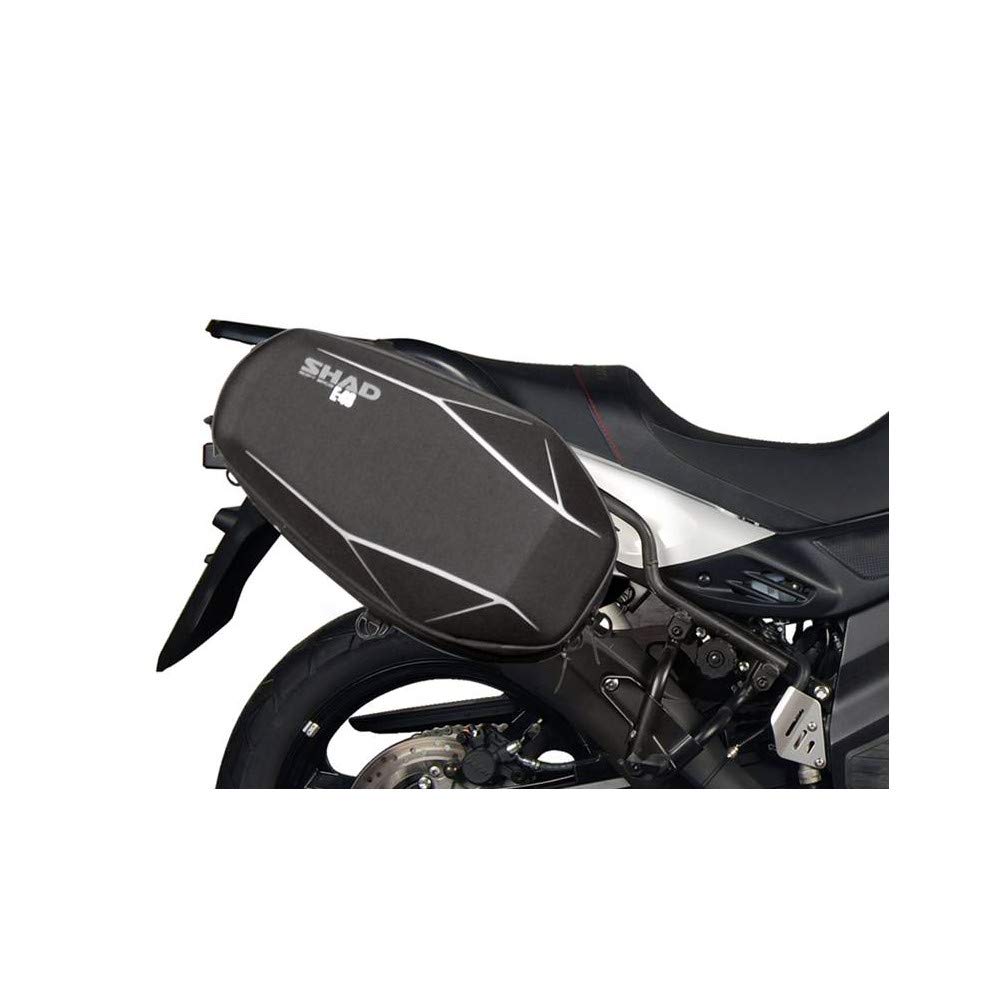 Shad S0VS62SE Supporto Borsa Laterale per Suzuki Vstrom 650, Nero