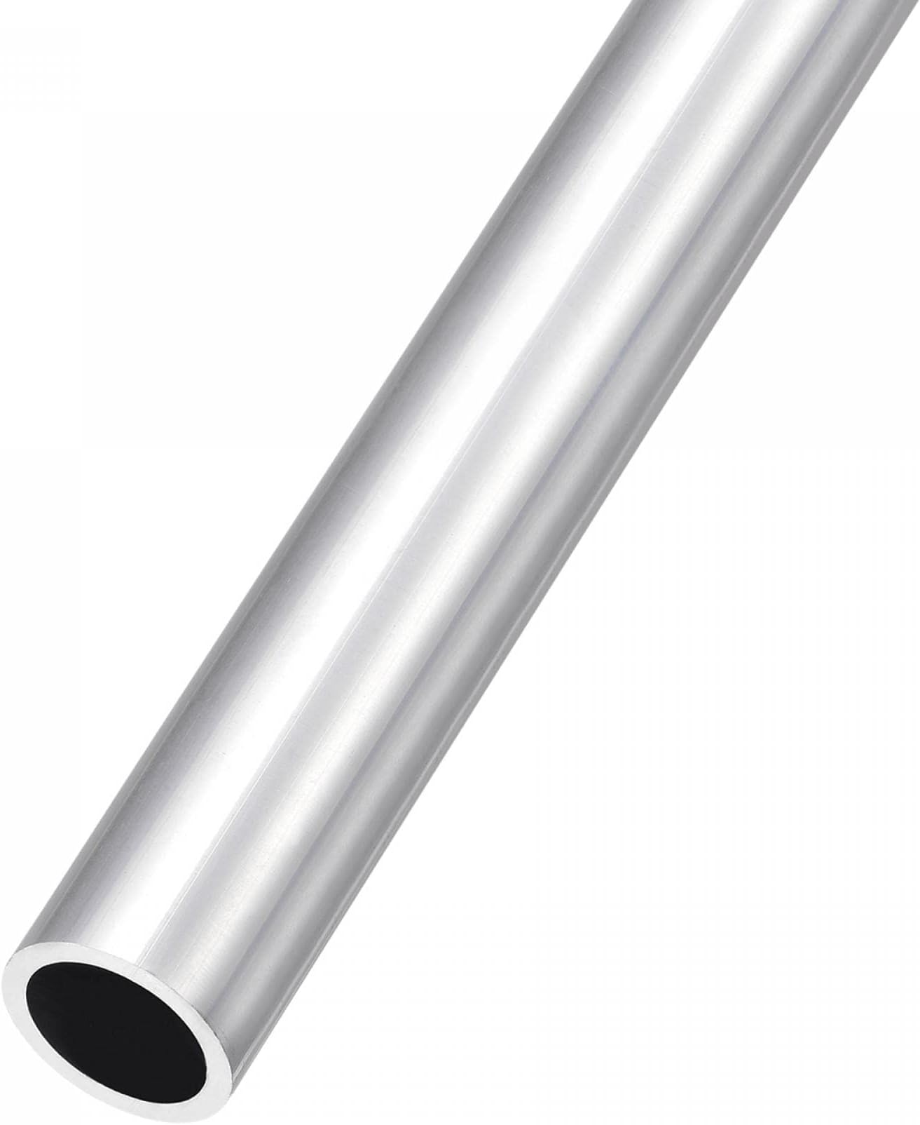 sourcing map 6063 Aluminum Tube (19mm OD x 15mm ID x 300mm L), Aluminum Round Tubing - for Home Furnishing, Machinery, DIY Handicraft