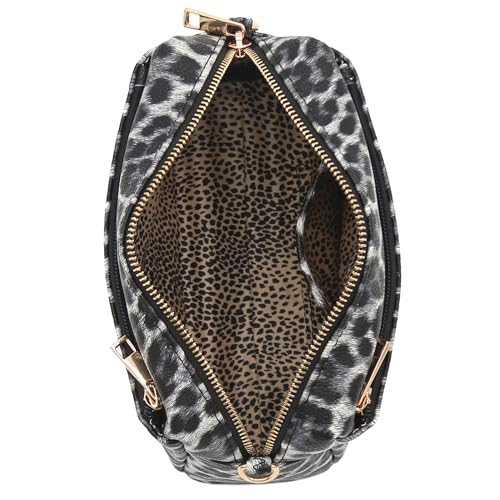 Image of FashionPuzzle Triple Zip Small Crossbody Bag