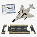 Hot Wings F-4 Phantom with Connectible Runway Die Cast Plane, White