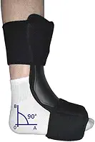 Ortese Noturna para Fascite Plantar Brace, Ortho Pauher, Preto, Médio