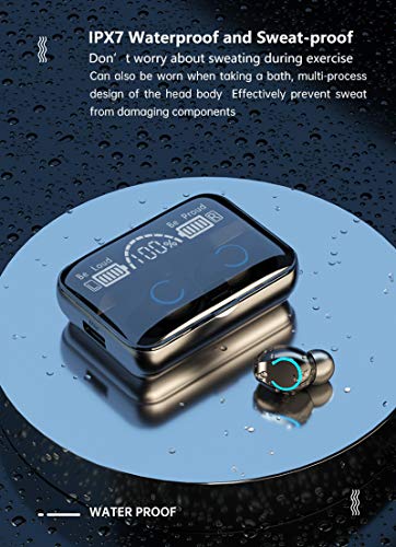 RUIMING F9-47 Fone de ouvido com visor digital LED TWS Fone de ouvido Bluetooth 5.1 Fone de ouvido e