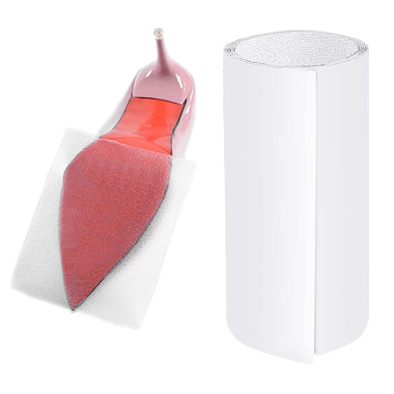 achardachard Sole Protector Stickers, Self-Adhesive Tailorable Anti Slip Shoe Grips Shoe Gummies for Bottom of Heels Universal Wear Resistant Non Slip Shoes Pads for Women Shoes 10x 100 cm Clear