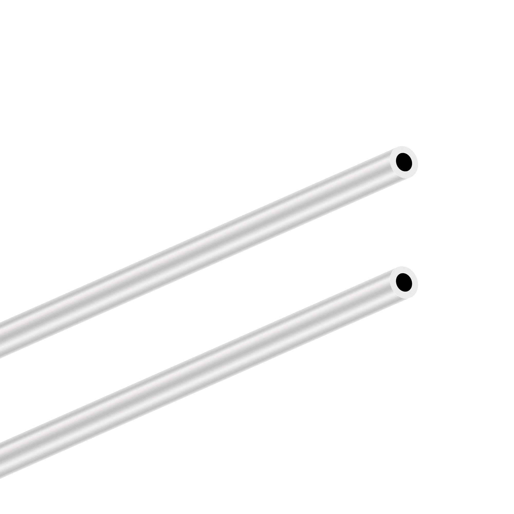 Lavmhab Silver 6063 Aluminum Tube 10Mm Od X 2.0Mm Wall Thickness 300Mm Length, Aluminum Round Tubing Seamless Straight Pipes (2Pcs)
