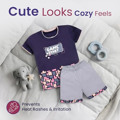 Image of LuvLap Baby Boys Full Sleeve Sweatshirt & Pyjama