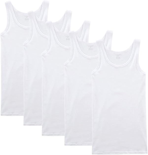 NUOZA 3/5er Pack Unterhemd Herren Tank Top Viele Farben 100% Hochwertige Baumwolle Schrumpft Nicht Verblasst Nicht Undurchsichtig