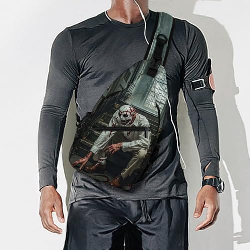 Bolso cruzado con diseño de Halloween para hombre y mujer miniatura 6