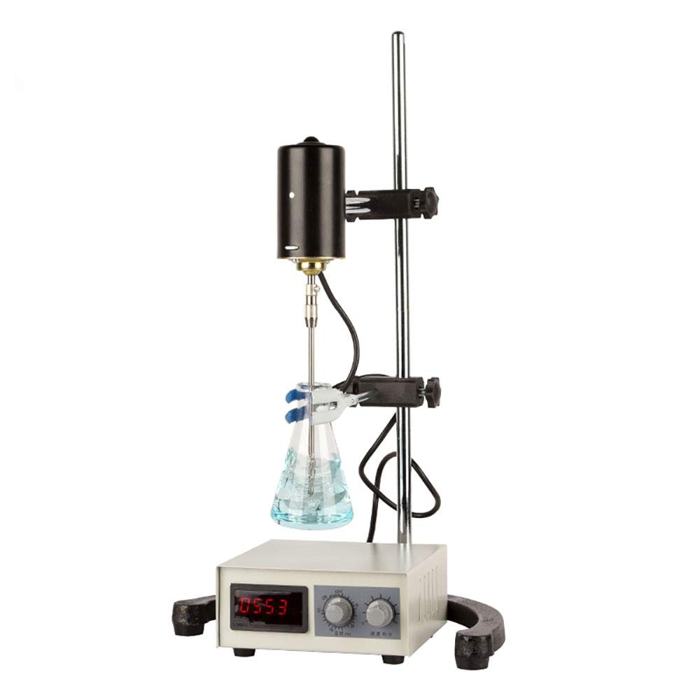 Xucus 220V Electric Overhead Stirrer Mixer,Speed measurement,Height-Adjustable Mixer 0-3000 RPM for Lab Mechanical Mixer - (Color: 100W)