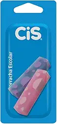 CIS Spot Color - Borracha Escolar, Multicor, Blister com 2 unidades