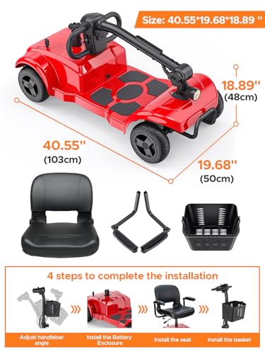 ENGWE-Ease1-250W-Powered-Mobility-Scooter-for-Adults-4-Wheel-Folding-Electric-Scooters-for-Seniors-with-155Miles-62MPH-24V-12AH-Battery-Red