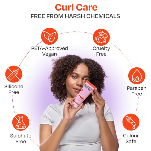Image of MANETAIN Moisturising Shampoo 100ml for Curly, Dry & Frizzy Hair | Sulphate & Paraben Free | Hydrates & Strengthens with Baobab Protein, Seaweed & Marshmallow Extract | CG-Friendly, Gentle Cleanser for Soft, Defined Curls