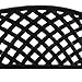 Sunnydaze 39-Inch Outdoor Bench for Patio or Park - Metal Garden Bench for Outdoors - Front Porch or Backyard Seat for Two - Black