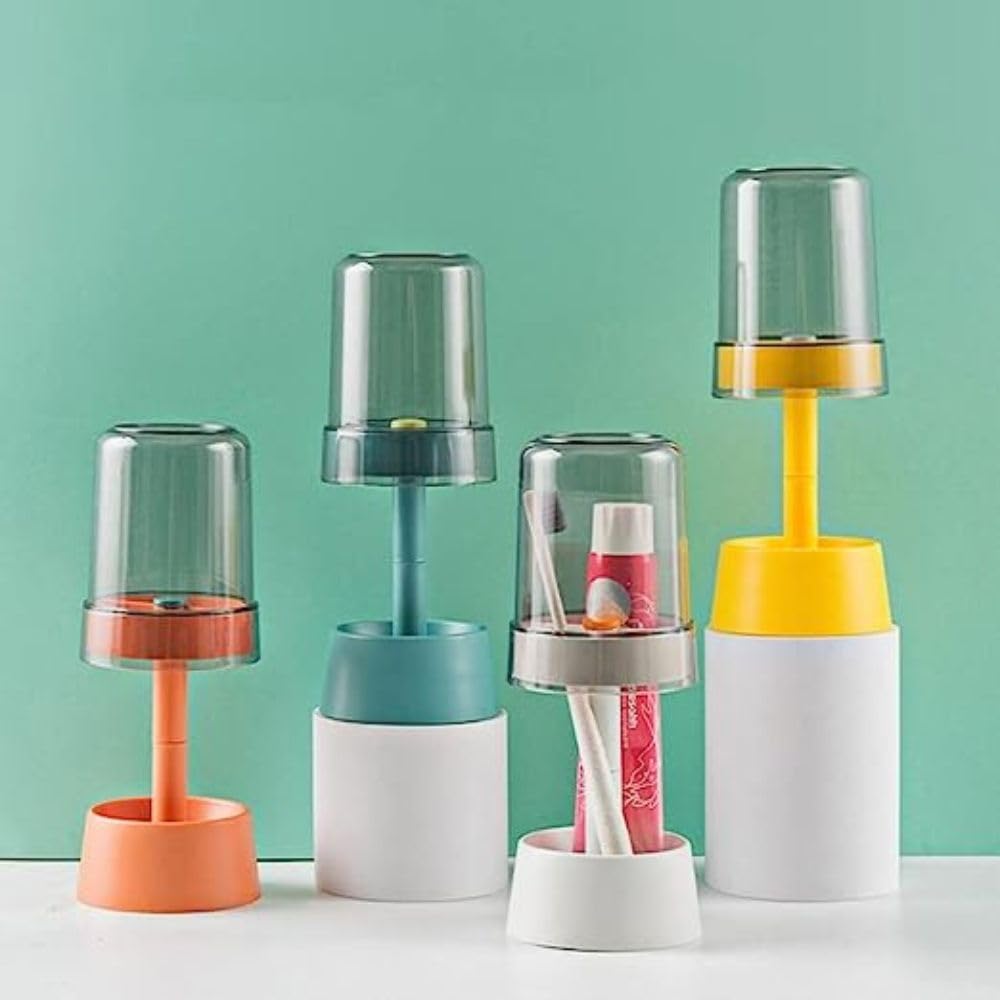 karomouj Plastic Kma618 2 In 1 Toothbrush Holders Toothbrush Organizer Multifunctional Toothpaste Stand With 3 Compartments&Cover, For Easy Bathroom Storage (Multicolor, Pack Of 1) (B0CB3SVS97) Amazon Price History, Amazon Price Tracker
