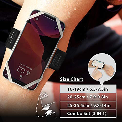 Bone Collection Running Armband, Lightweight Running Phone Holder for iPhone 11, 11 Pro, Xs Max, XR, XS, X, 8, 8 Plus, Galaxy S10 S9 S8