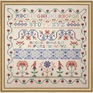 Heirloom Band Sampler Stamped Cross-Stitch Kit