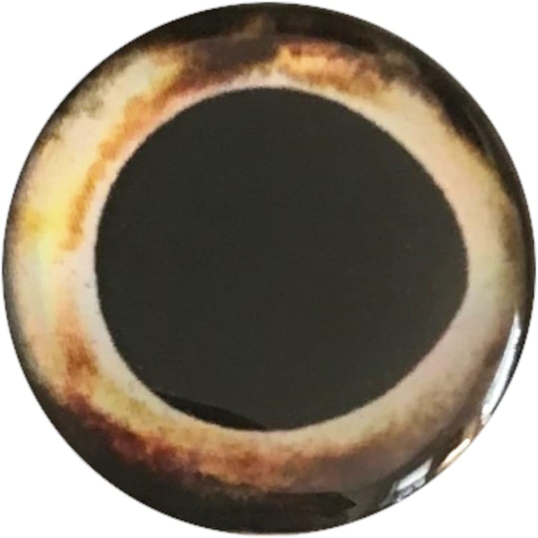Brule 3-D Epoxy Fish Eyes (3mm-20mm) 60 Pack, Handpoured, Fishing Fly Tying Streamers Lures Crafts
