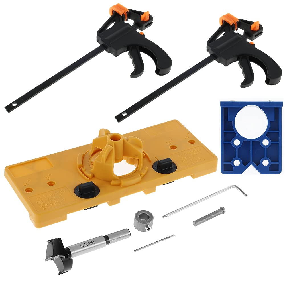 35mm Scharnier Bohrschablone Set - Aluminium Schablone Für Topfscharniere Möbelmontage