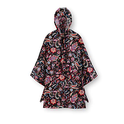 reisenthel Mini Maxi Poncho AN7064 Paisley Black - Regenüberwurf aus hochwertigem Polyestergewebe - wasserabweisend - B 141 x H 93 x T 0 cm