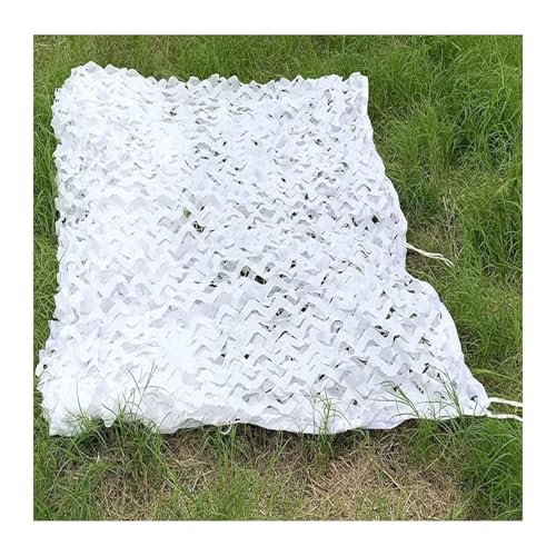 HKHKH Red de sombrilla for Exteriores, decoración Militar, Red de Camuflaje, protección Solar, Valla, decoración, Fiesta.(White,2x5m)