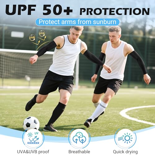 Arm Sleeves for Men Women: UV Sun Protection Sleeves to Cover Arms Cooling Compression Arm Sleeve Sports2
