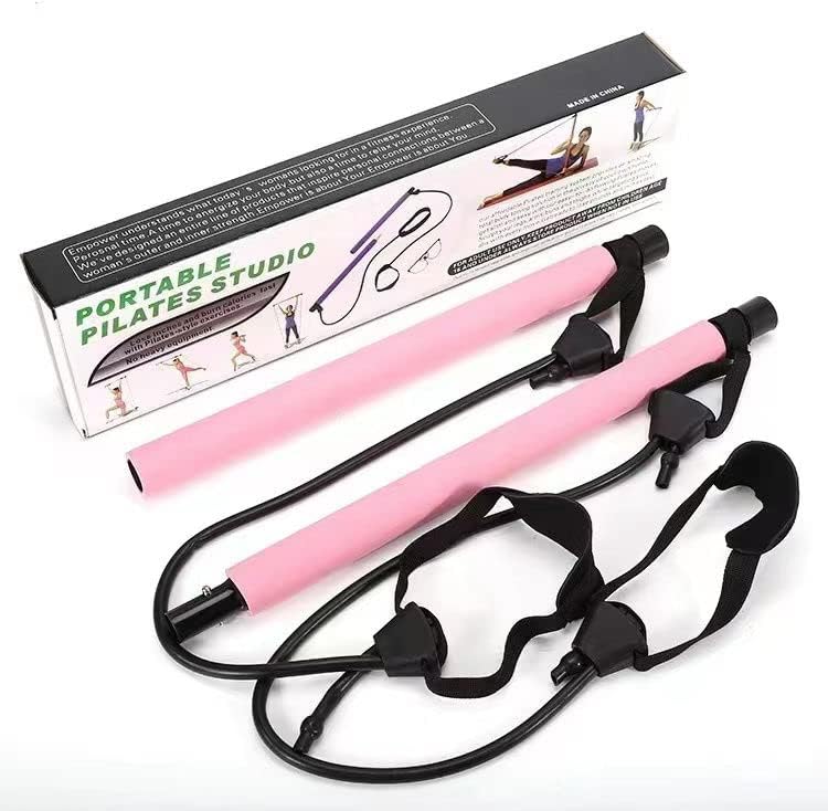 Miniatura 2 de Kit de barra de pilates con banda de resistencia portátil para gimnasio en casa, yoga, pilates palo, equipo de ejercicio muscular