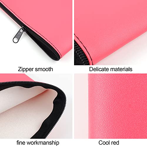 Image of 2 Pieces Money Bags with Zipper, 11x6.1 inch Money Pouch, Bank Bag, Cash Bag, Check Wallet, Cosmetics(peach)