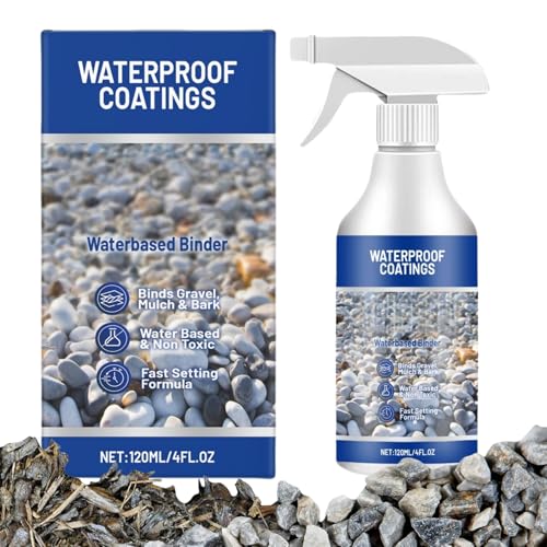 Resin Gravel Glue,Water-Based Stone & Pebble Binder,Glue for Stones In Garden,Long-Lasting Effect,Suitable for Multiple Scenarios,Equipped with Spray Nozzle,Waterproof and Weather-resistant