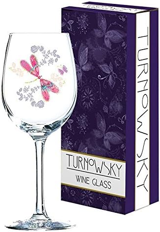 Turnowsky Dragonfly Wine Glass Gift Boxed