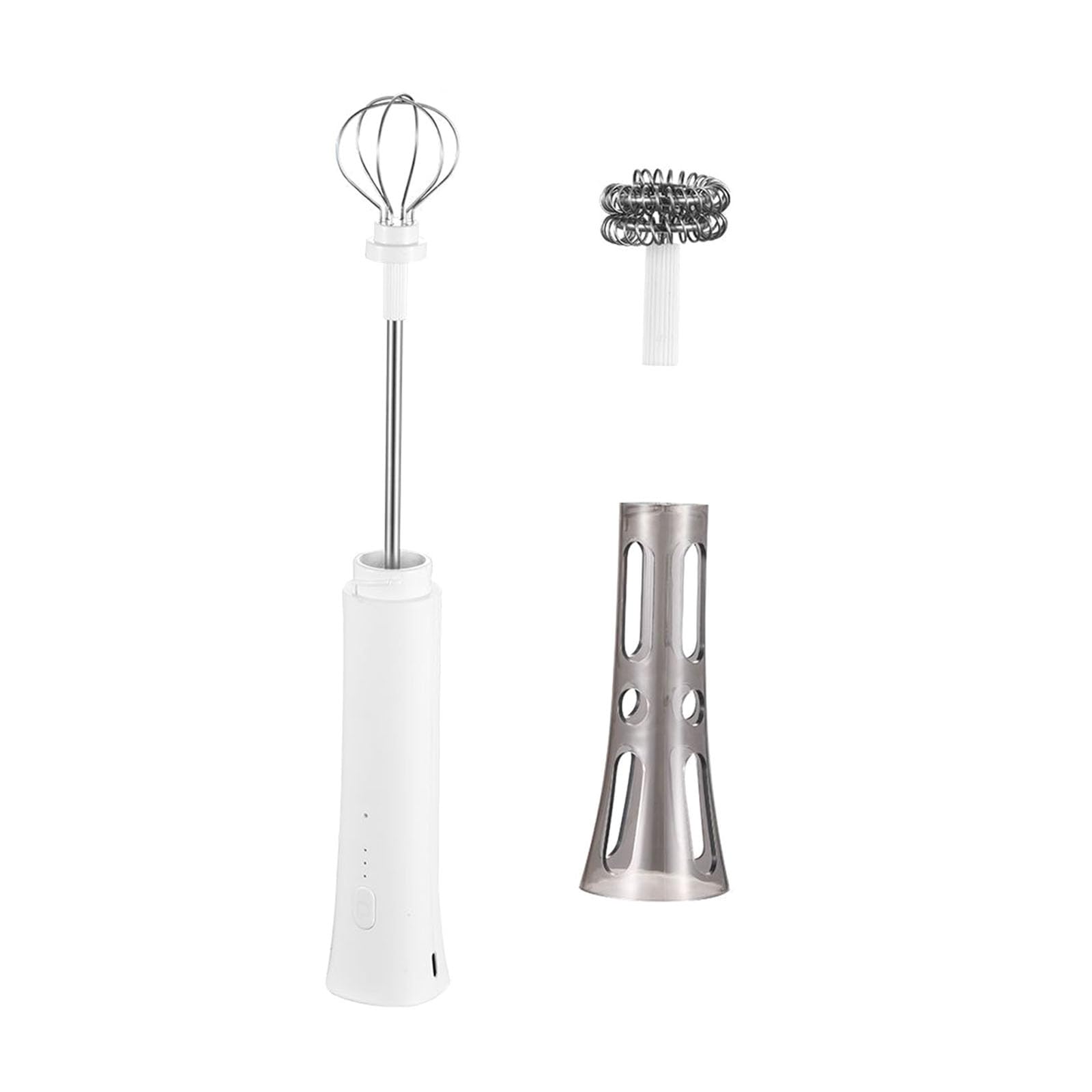 Mekalero Handheld Milk Frother with Twin Whisk Design for Cappuccino and Latte Travel Milk Frother